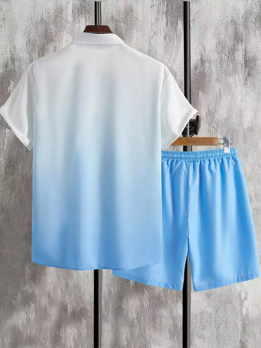 CORDS BLUE SHADE Design Mens Half Sleeves Premium Cords Cotton Material - XPCRDH