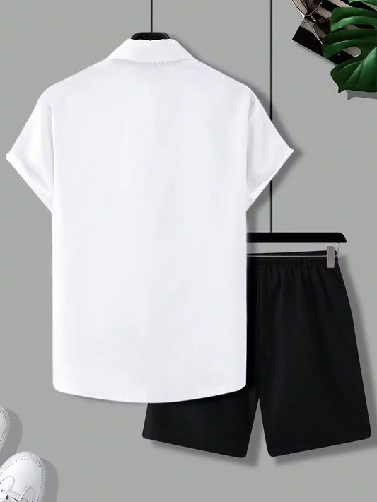 CORDS WHITE COCONUT Design Mens Half Sleeves Premium Cords Cotton Material - XPCRDH