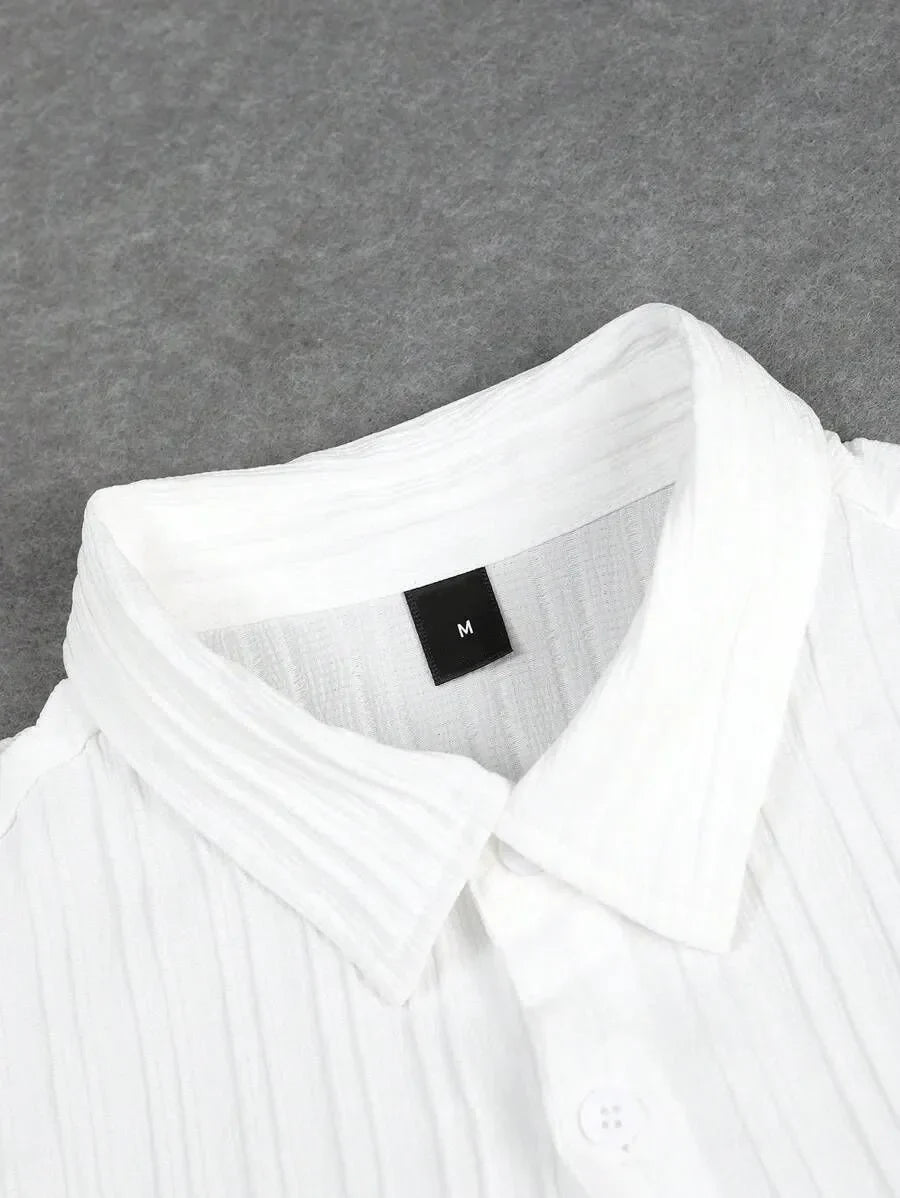 Sugar Cane White Color Mens Full Set Trouser and Shirt Half Sleeves - XPCRDF