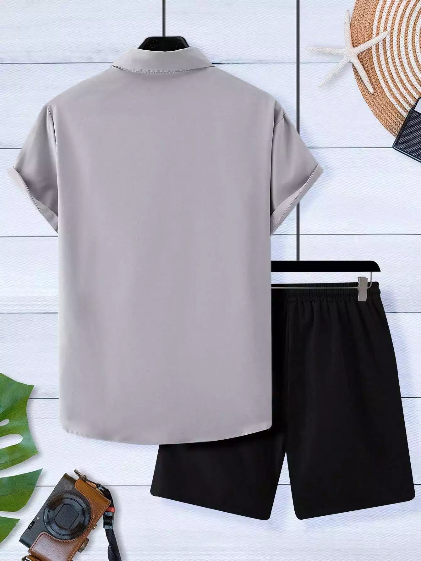 CORDS GRAY COCONUT Design Mens Half Sleeves Premium Cords Cotton Material - XPCRDH