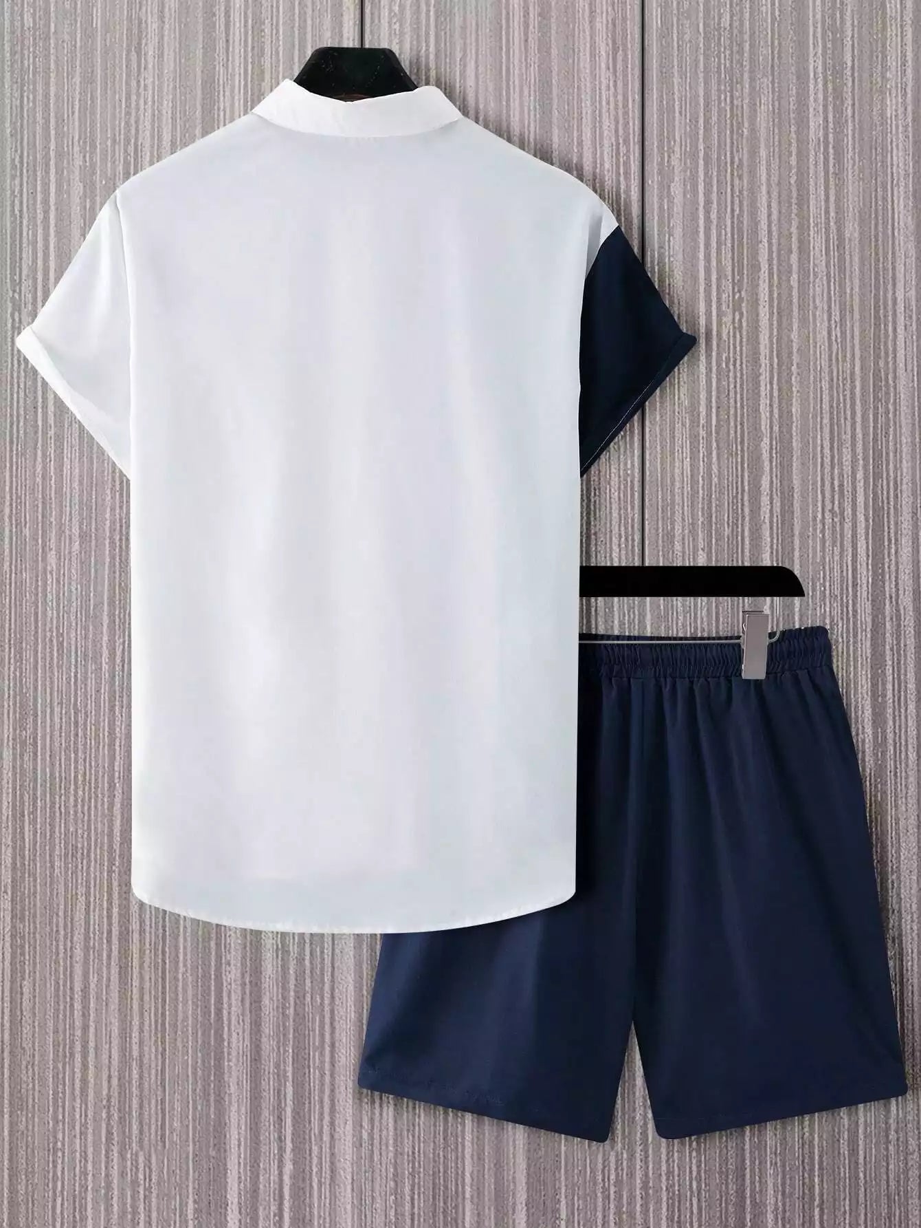 CORDS NAVY PATTA Design Mens Half Sleeves Premium Cords Cotton Material - XPCRDH