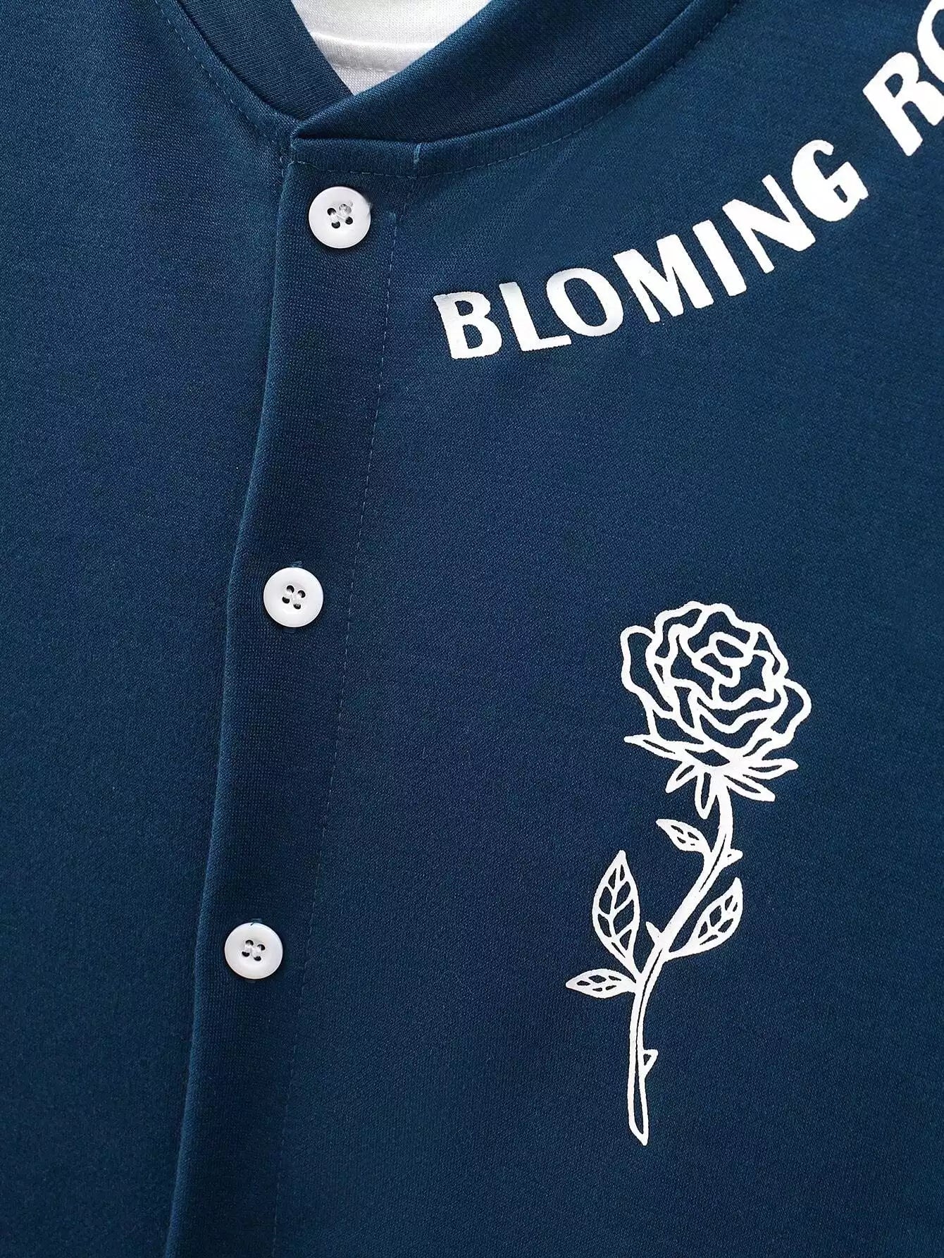 CORDS NAVY ROSE Design Mens Half Sleeves Premium Cords Cotton Material - XPCRDH