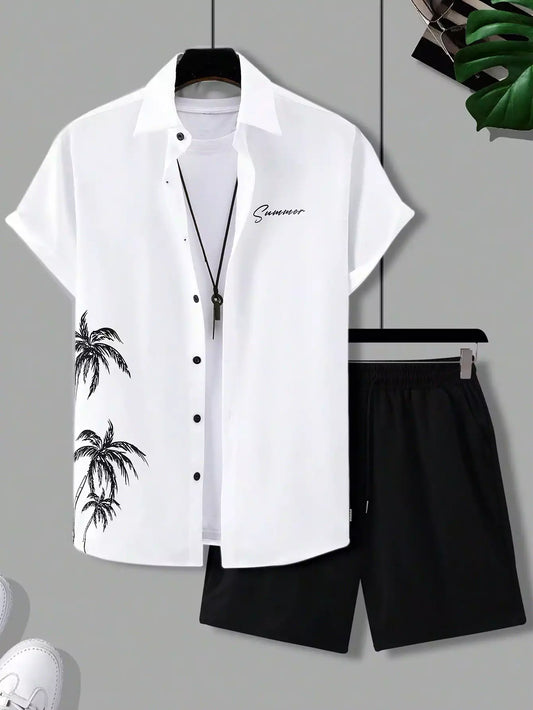 CORDS WHITE COCONUT Design Mens Half Sleeves Premium Cords Cotton Material - XPCRDH
