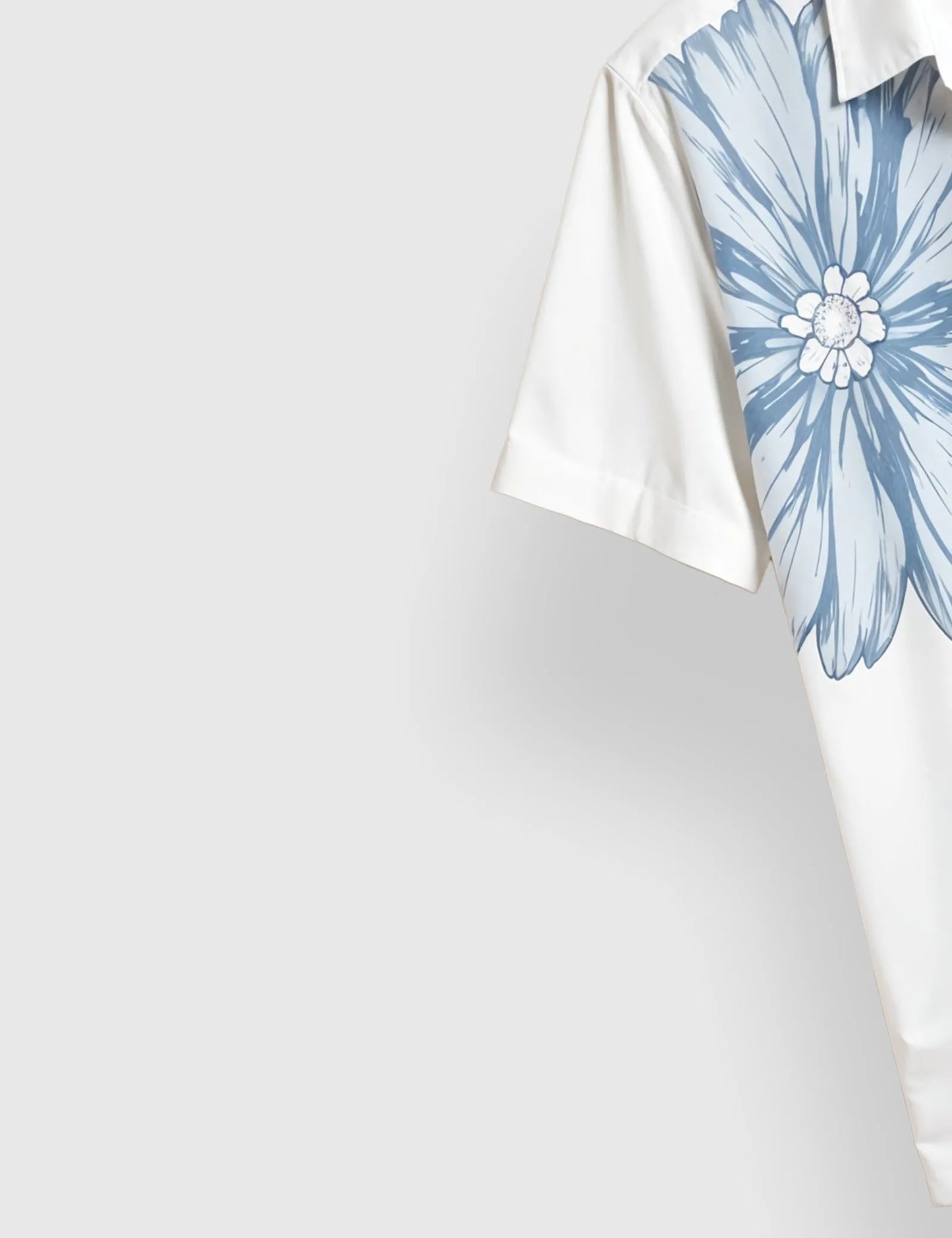 Two Blue Flower Men's Half Sleeves Printed Shirt Exclusive - XPST