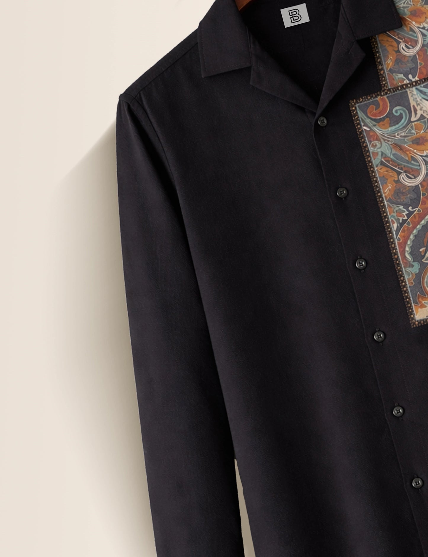 Black Mandala Street Style Men’s Premium Full-Sleeve Shirt - XPST