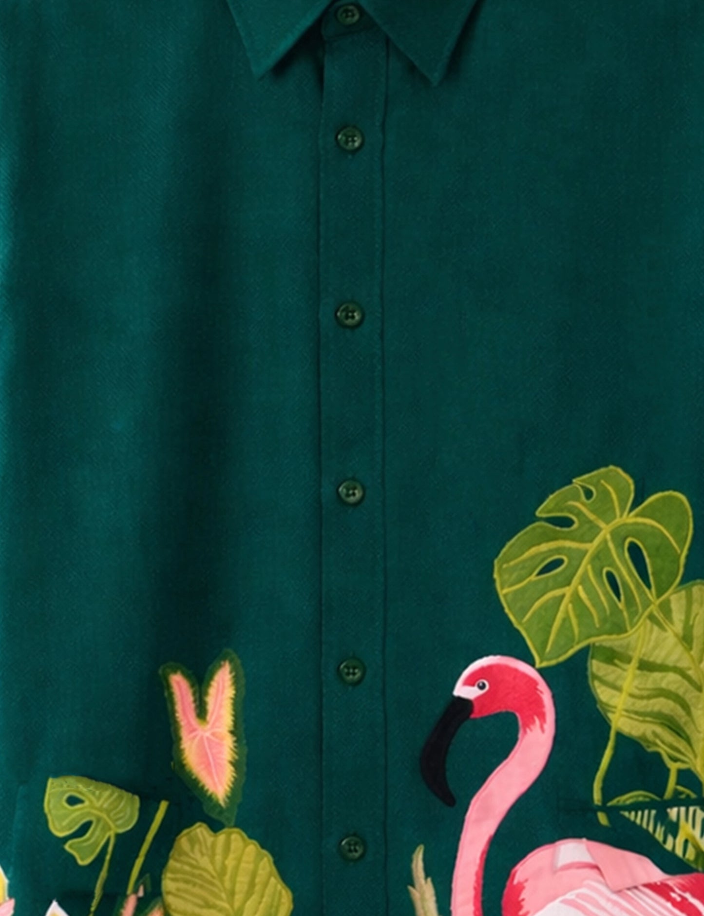 Green Flamingo Street Style Men’s Premium Full-Sleeve Shirt - XPST