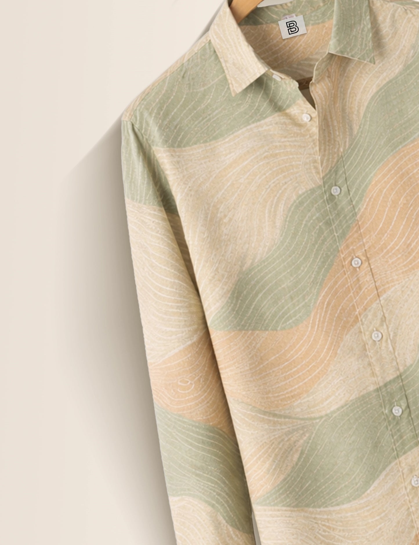 Multi Wave Street Style Men’s Premium Full-Sleeve Shirt - XPST