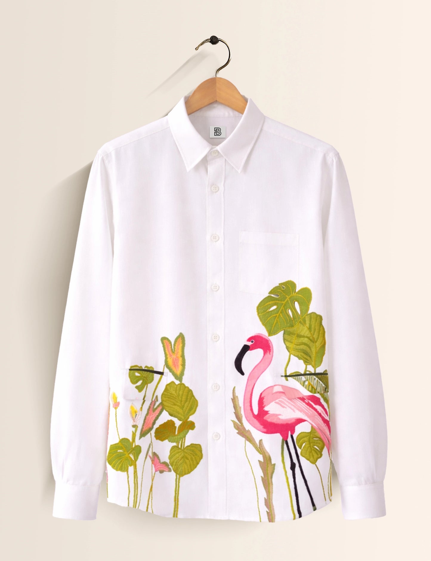 White Flamingo Street Style Men’s Premium Full-Sleeve Shirt - XPST