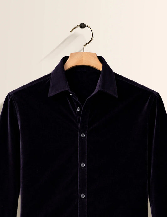 Black Color Premium Signature Shirt – Elegant Texture & Luxurious Finish - XPST