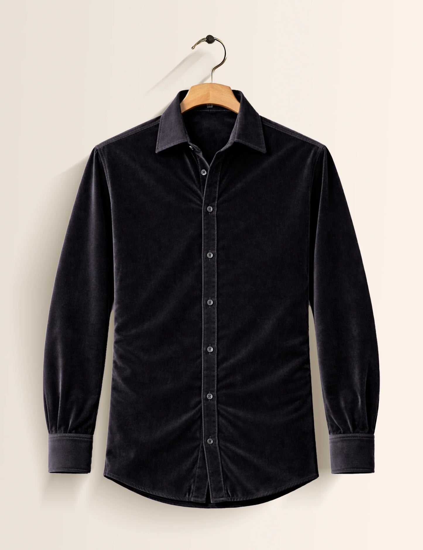 Black Color Premium Signature Shirt – Elegant Texture & Luxurious Finish - XPST