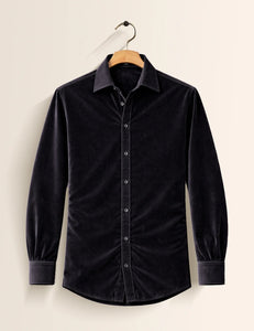 Black Color Premium Signature Shirt – Elegant Texture & Luxurious Finish - XPST