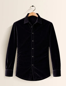 Black Color Premium Signature Shirt – Elegant Texture & Luxurious Finish - XPST