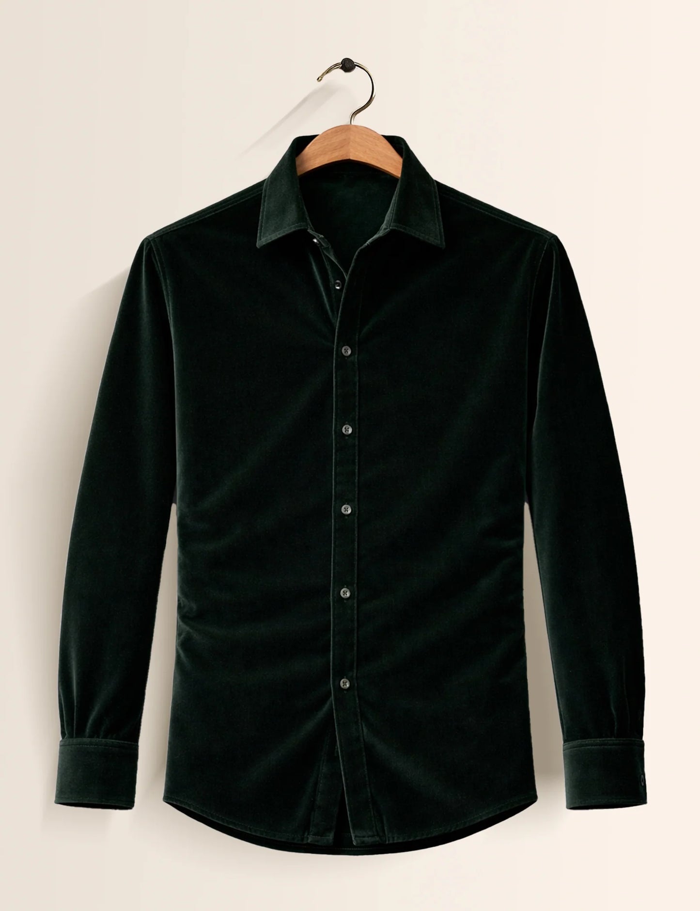 Bottle Green Color Premium Signature Shirt – Elegant Texture & Luxurious Finish - XPST