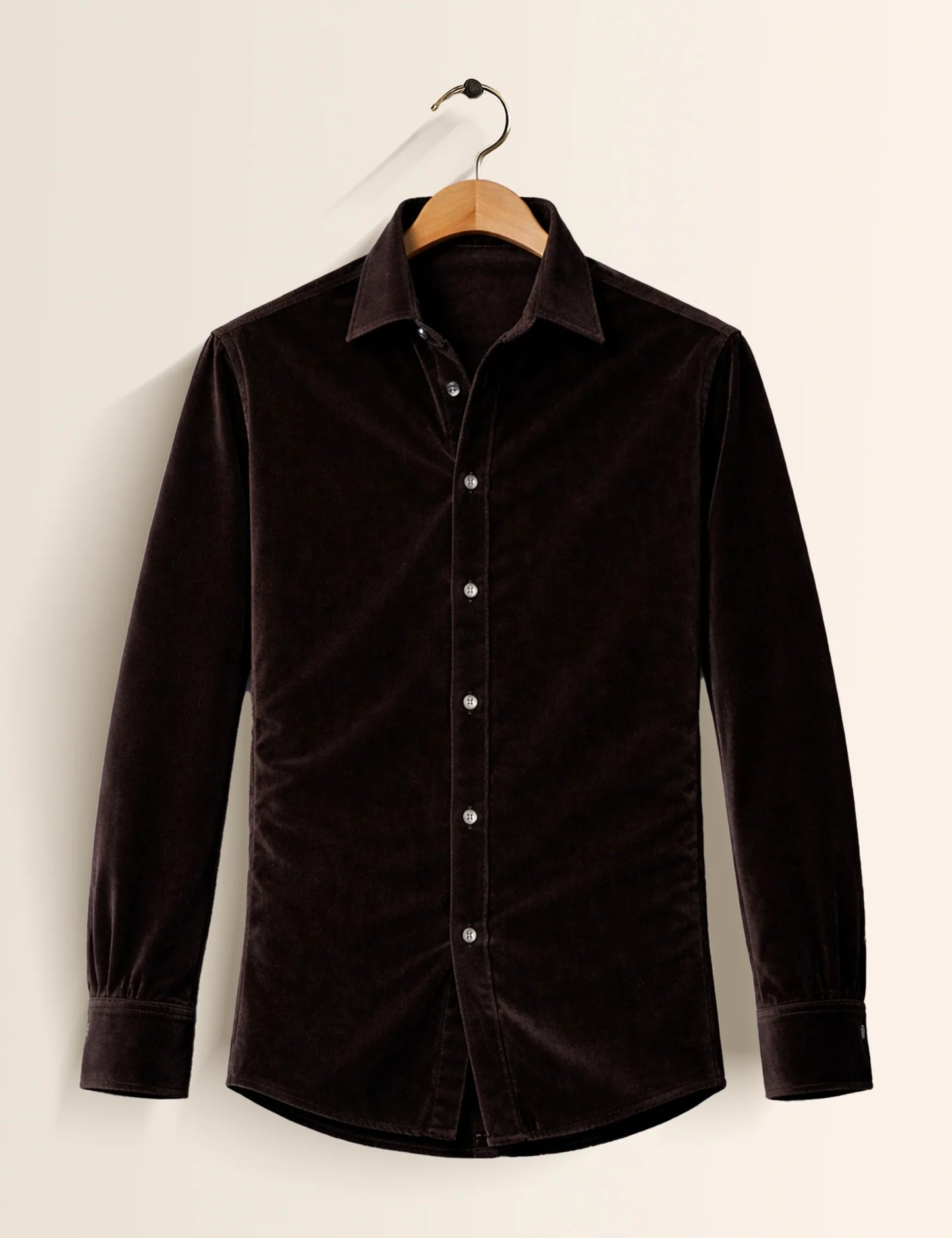 Chocolate Brown Color Premium Signature Shirt – Elegant Texture & Luxurious Finish - XPST
