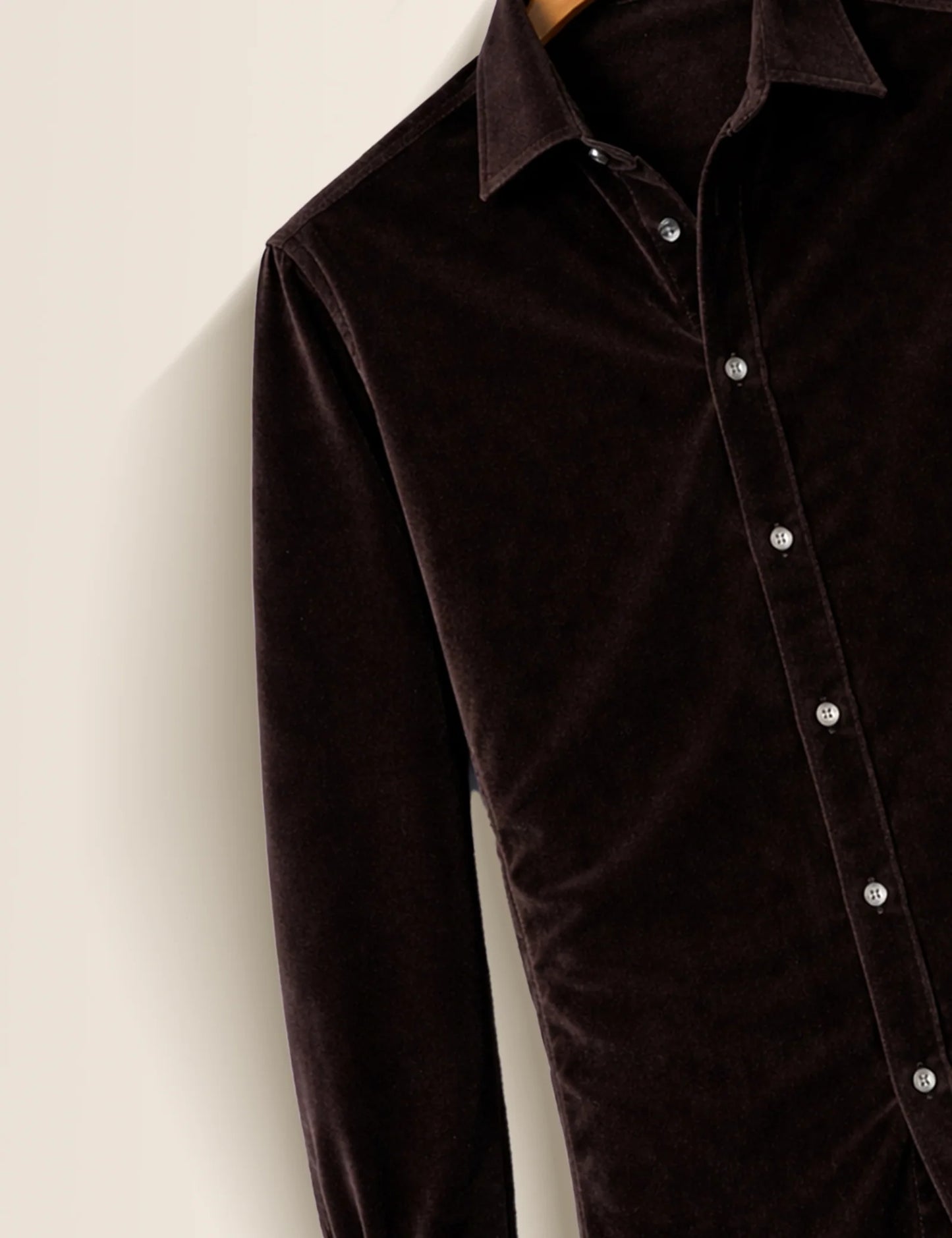 Chocolate Brown Color Premium Signature Shirt – Elegant Texture & Luxurious Finish - XPST