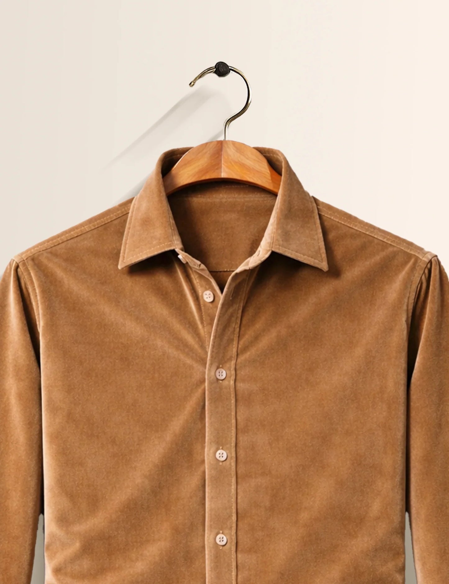Golden Color Premium Signature Shirt – Elegant Texture & Luxurious Finish - XPST