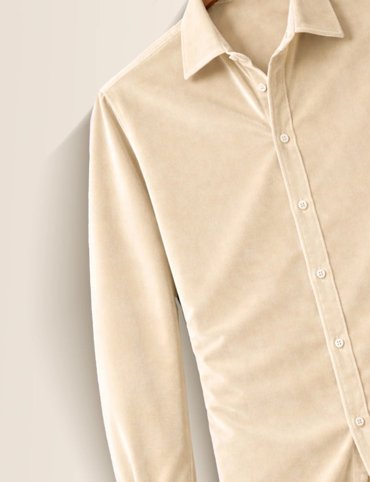 Cream Color Premium Signature Shirt – Elegant Texture & Luxurious Finish - XPST