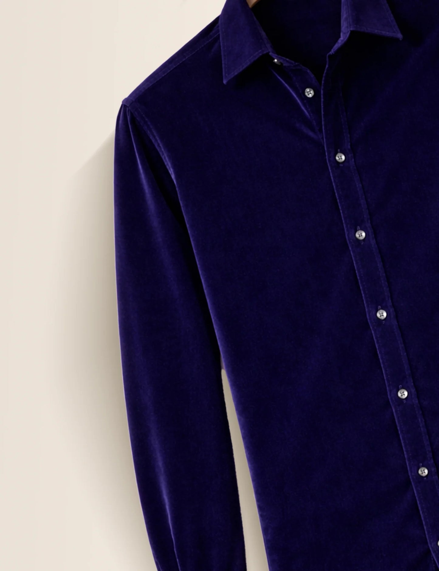 Navy Blue Premium Signature Shirt – Elegant Texture & Luxurious Finish - XPST