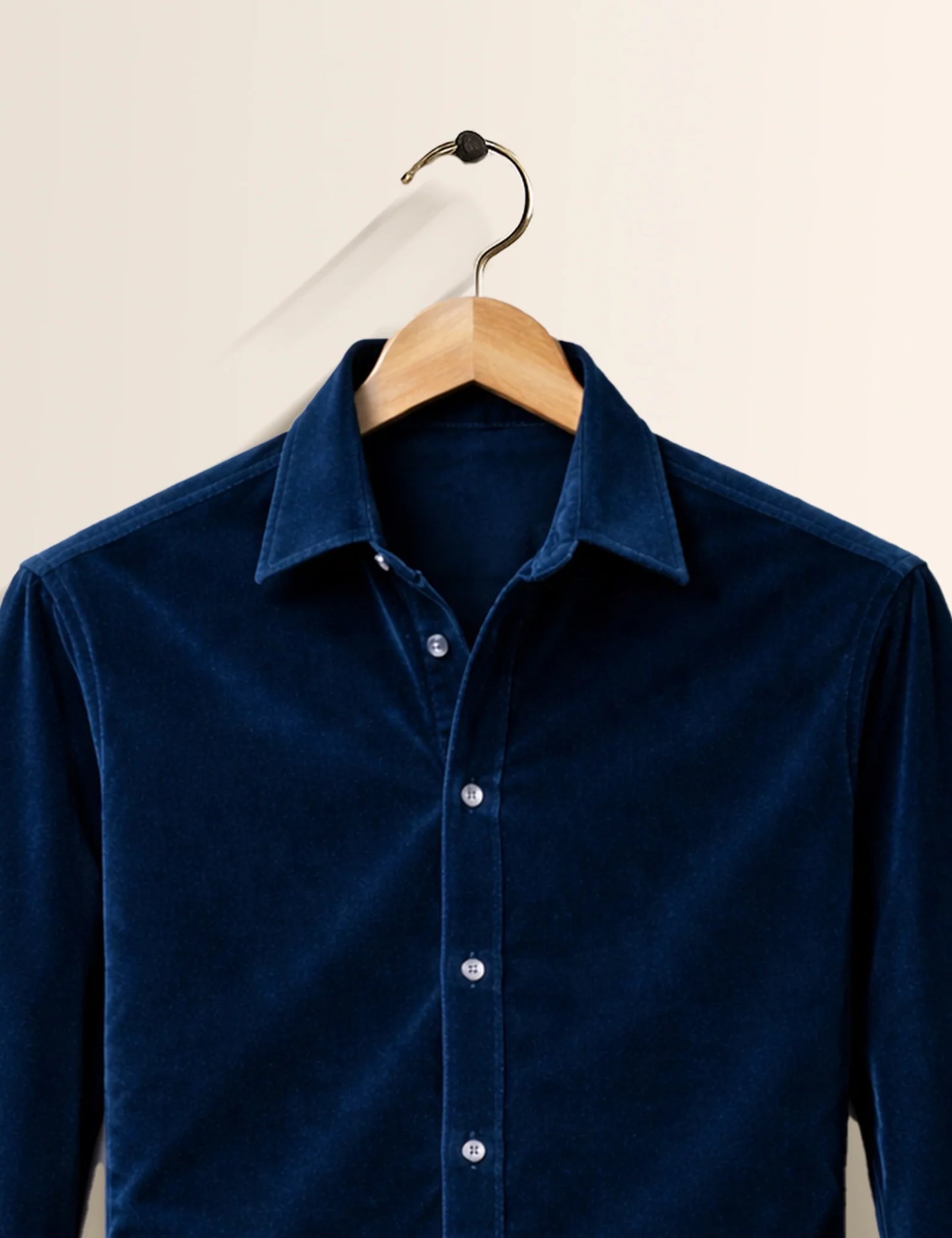 Navy Blue Premium Signature Shirt – Elegant Texture & Luxurious Finish - XPST