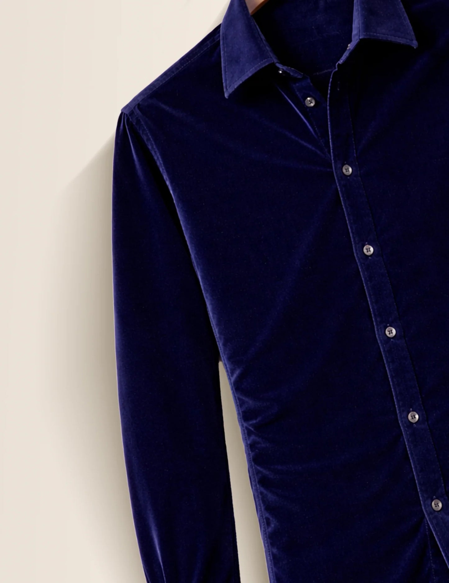 Navy Blue Premium Signature Shirt – Elegant Texture & Luxurious Finish - XPST