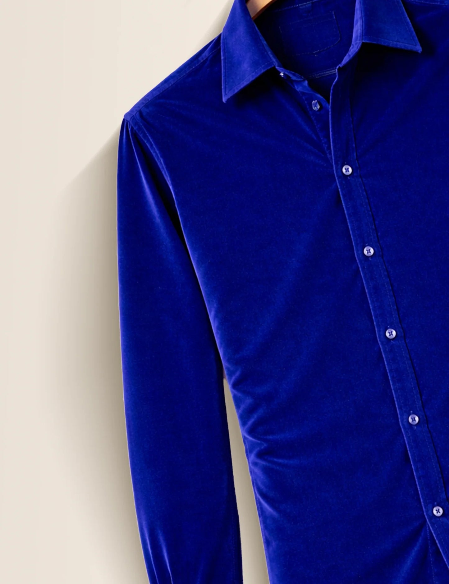 Navy Blue Premium Signature Shirt – Elegant Texture & Luxurious Finish - XPST