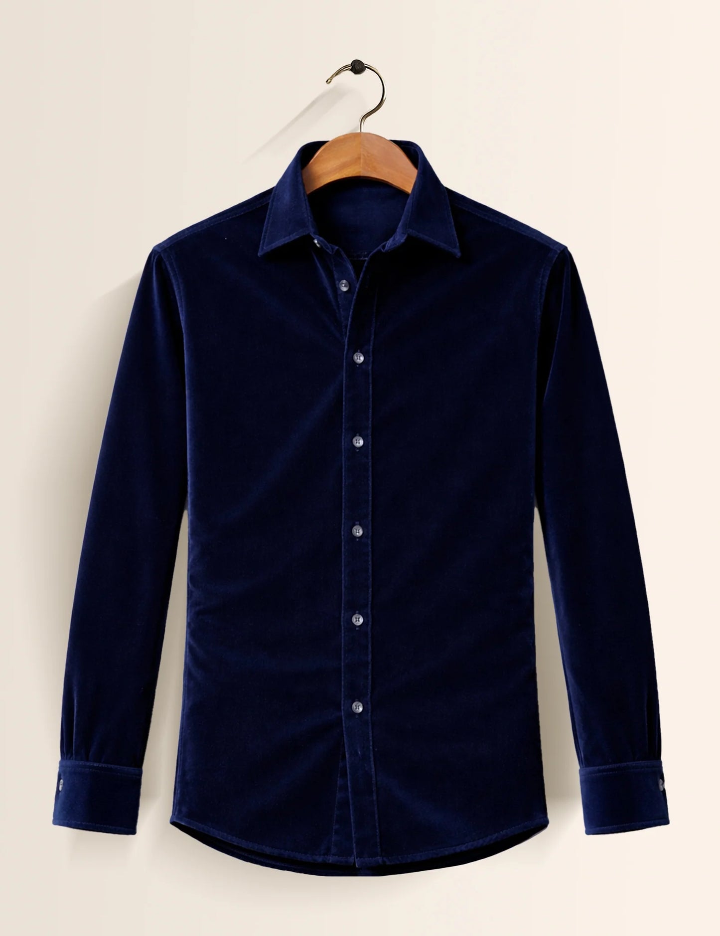 Navy Blue Premium Signature Shirt – Elegant Texture & Luxurious Finish - XPST