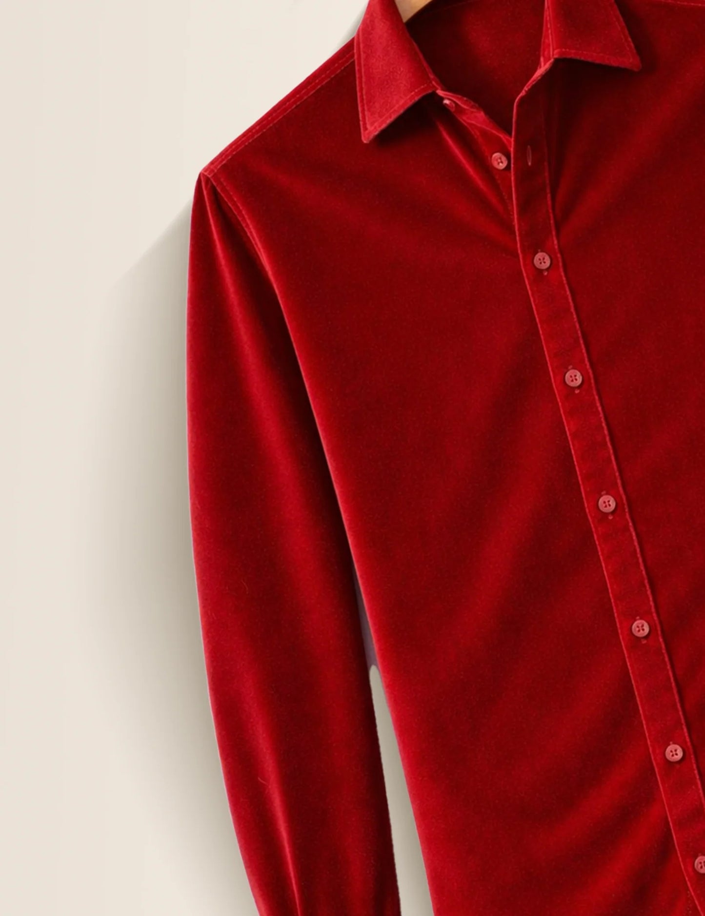 Red Premium Signature Shirt – Elegant Texture & Luxurious Finish - XPST