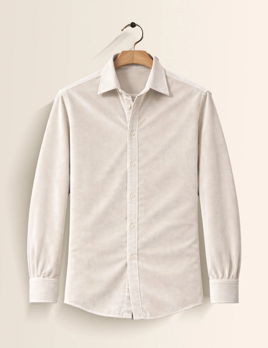 White Premium Signature Shirt – Elegant Texture & Luxurious Finish - XPST