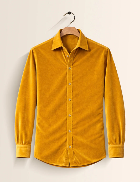 Yellow Premium Signature Shirt – Elegant Texture & Luxurious Finish - XPST