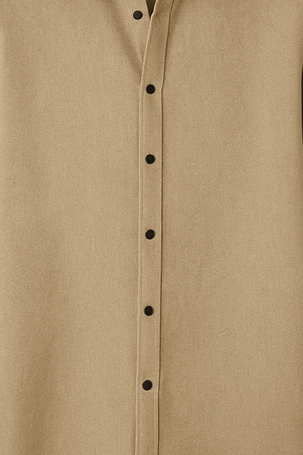 Men Spring And Summer Solid Color Loose Casual Long-Sleeved Shirt Apricot Color - XPST