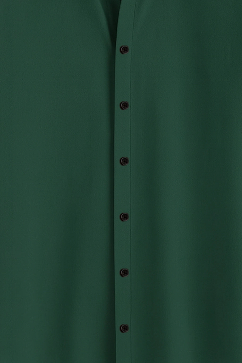 Men Spring And Summer Solid Color Loose Casual Long-Sleeved Shirt Dark Green Color - XPST