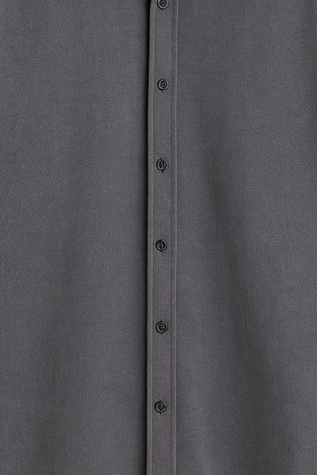 Men Spring And Summer Solid Color Loose Casual Long-Sleeved Shirt Dark Grey Color - XPST