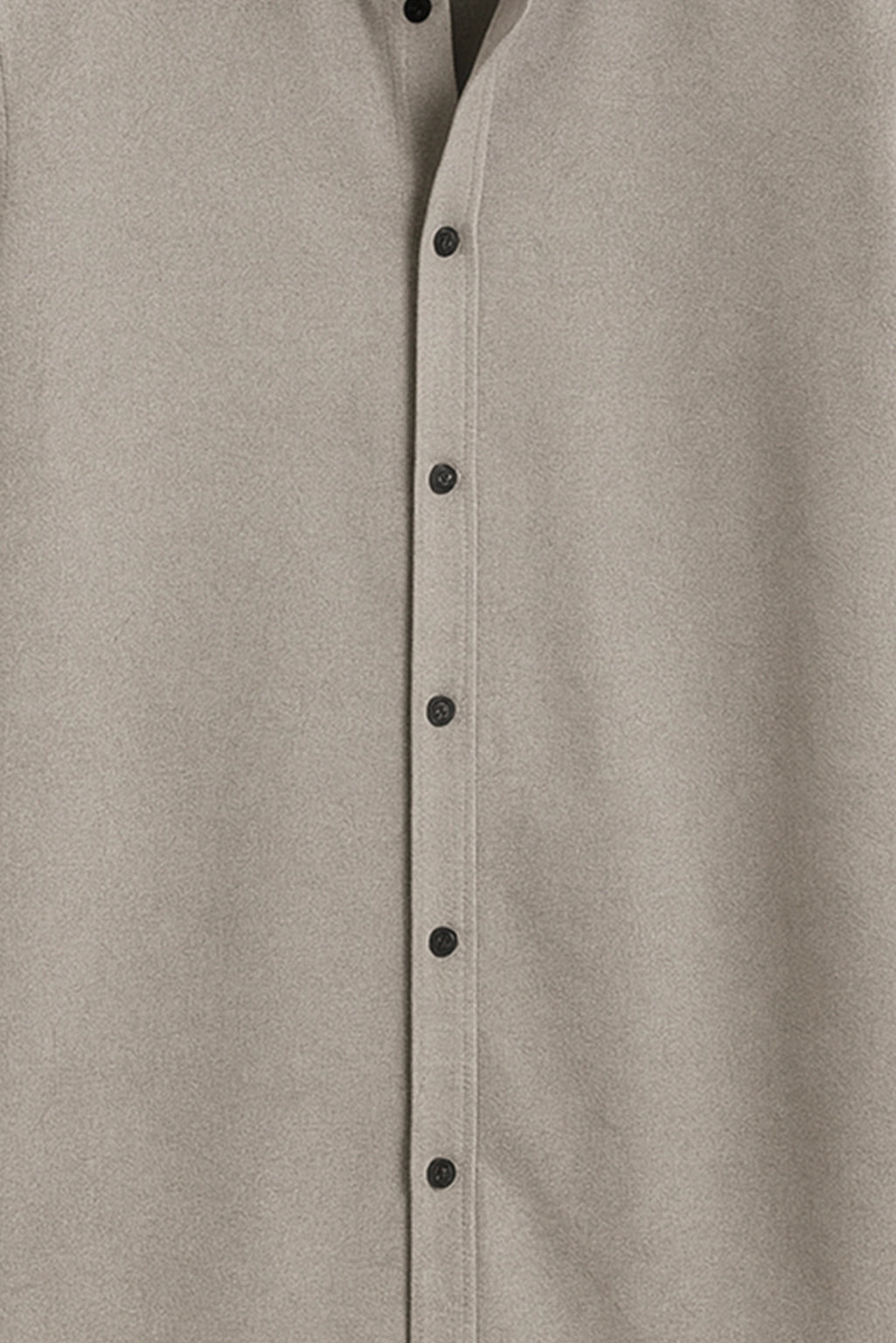 Men Spring And Summer Solid Color Loose Casual Long-Sleeved Shirt Grey Color - XPST